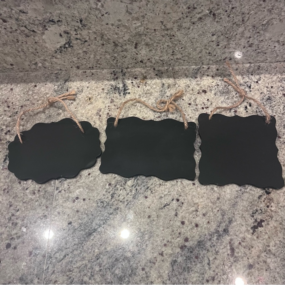 Chalk board labels